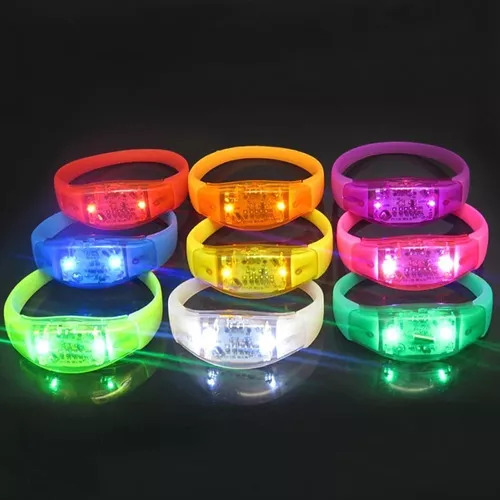 Pulseira de led pisca conforme a música - Imagem 2