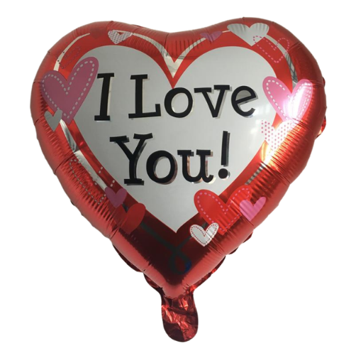 Balão I Love You Metalizado